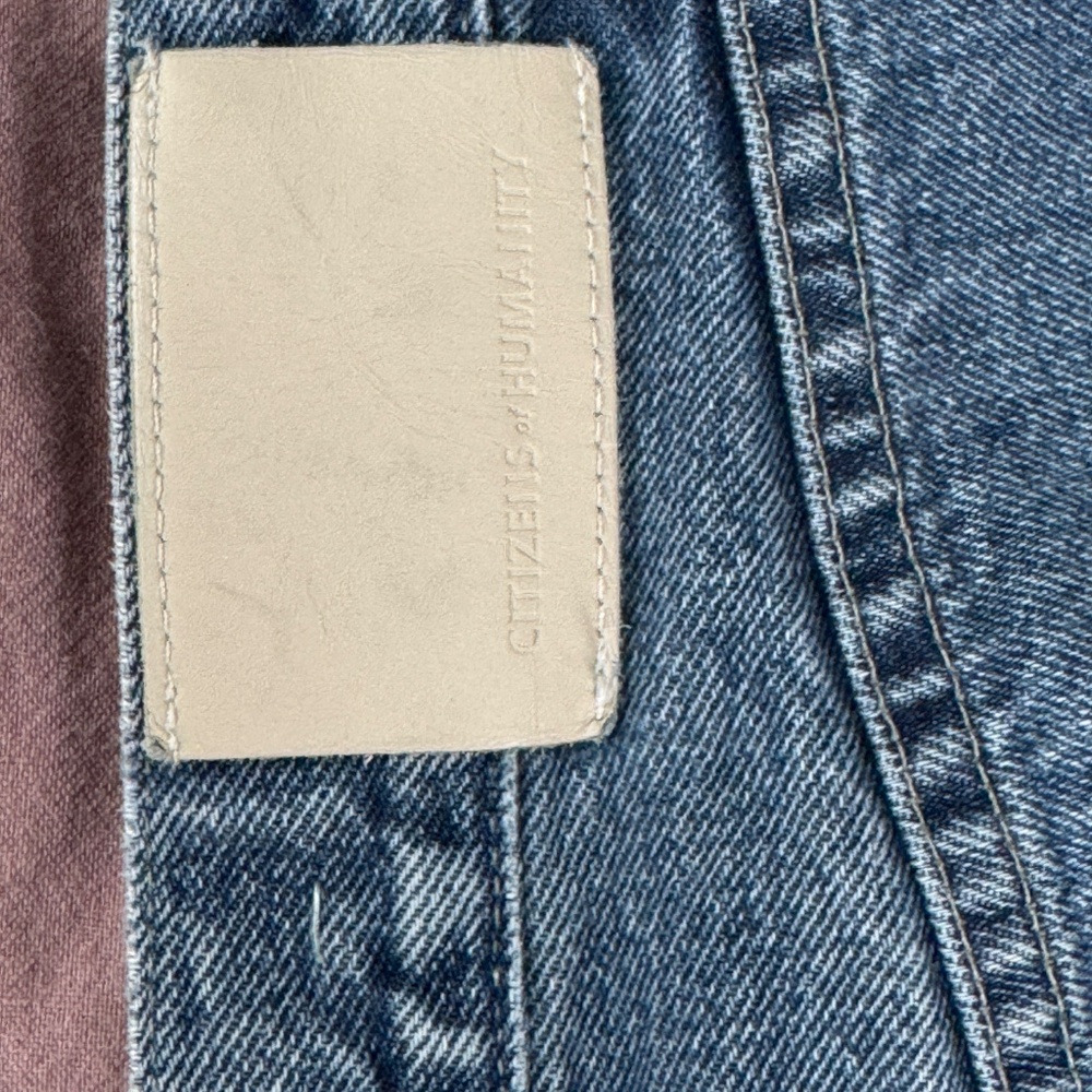 Citizens Of Humanity Wide Leg Blue Denim Jeans - Picture 8 of 13